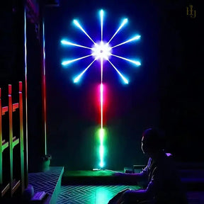 Luzes LED Fogo de Artifício Inteligente com Controle Remoto