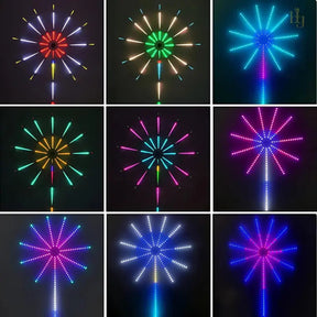 Luzes LED Fogo de Artifício Inteligente com Controle Remoto