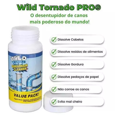 Desentupidor Wild Tornado® Resultado Rápido e Eficaz - GANHE UM BRINDE SOMENTE HOJE